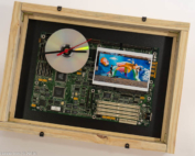 Relógio de Parede Porta Retrato CD/DVD e Placa Mãe Reciclagem 20191208.110921