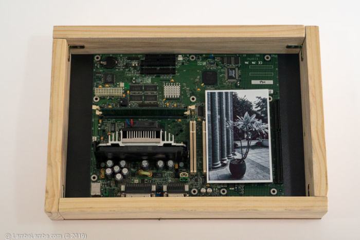 Porta-Retrato com Placa Mãe Intel CPU Pentium III Reciclagem 20191208.163516
