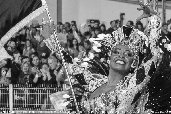 Carnaval Desfile das Campeãs, LigaSP, Sambódromo Anhembi, São Paulo, SP, 29/fev/2020